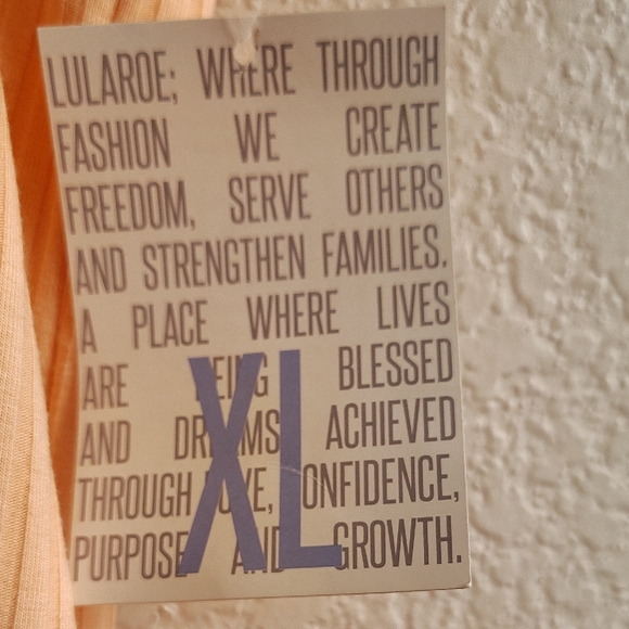 NEW LuLaRoe Peach Ribbed Maxi Dress B24 - Picture 10 of 11